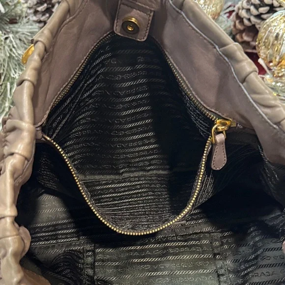 PRADA dark tan Leather Tote Bag - Picture 8 of 8